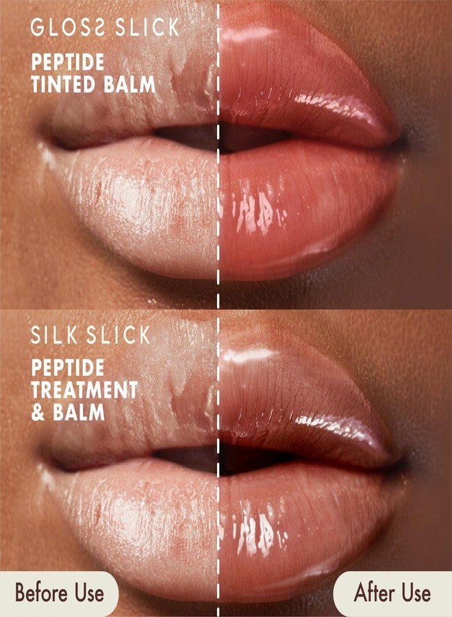أبسولوت نيويورك بلسم الشفاه الملون Absolute New York Gloss Slick Peptide Tinted Balm، خفيف الوزن وغير لزج، يمنح الشفاه نعومة وترطيباً وامتلاءً (MLPT05 فانيليا بين) - Image 3